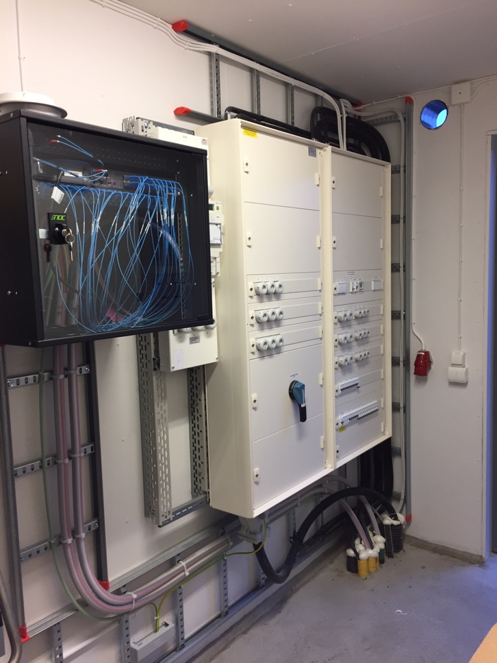 El central och datacentral flerbostadshus